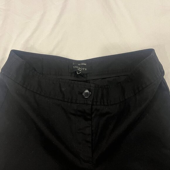 Talbots Perfect Skimmer Black Pants Petites Size 2P - Picture 1 of 8